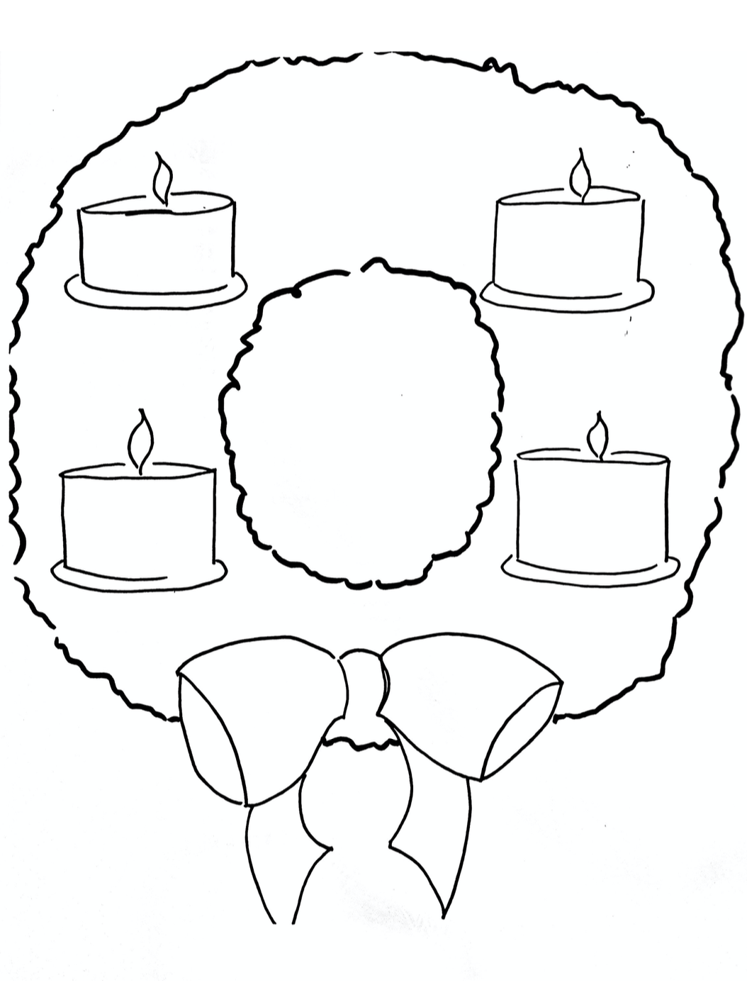 Advent Wreath Coloring Photo Sacred Heart of Jesus Church